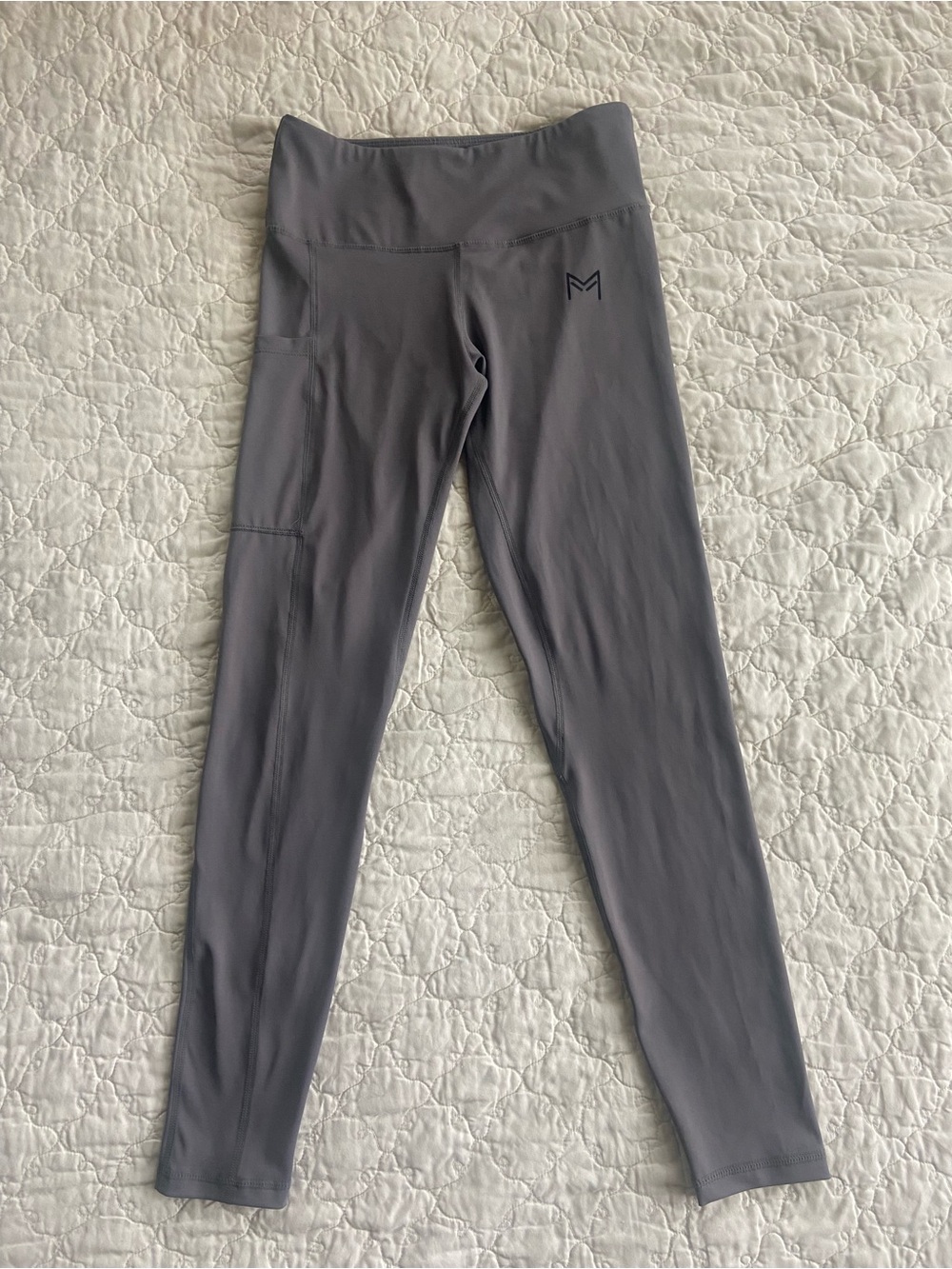 Seamless Gray Active Leggings - Size S Gym Running Athletic